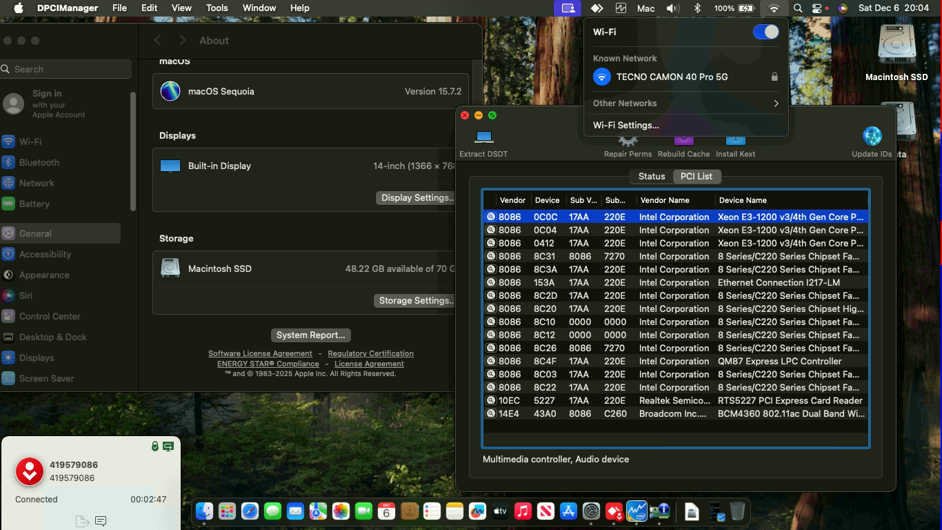 Lenovo Thinkpad T440P 3rd [Haswell   Intel HD 4400 + PS2]   OpenCore 1